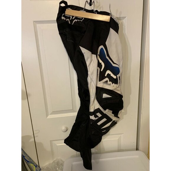 Fox Racing Bike Motocross Black White Blue Pants Men’s Sz 28 - Picture 3 of 11